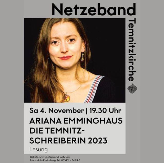 So lange bin ich ja noch nicht weg… 🍂
Und ich freue mich wirklich sehr, bald wieder im Amt Temnitz zu sein! 

Diesen Samstag lese ich bei @netzeband_kultur aus Texten, die in der Zeit meines Stipendiums entstanden sind. Moderiert wird von Eric Engelbracht und einen Überraschungsgast habe ich auch im Gepäck! 🍃

Kommt vorbei! 🪴

#temnitzschreiberin #temnitzschreiber #aufenthaltsstipendium #naturewriting